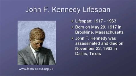john f kennedy birth and death